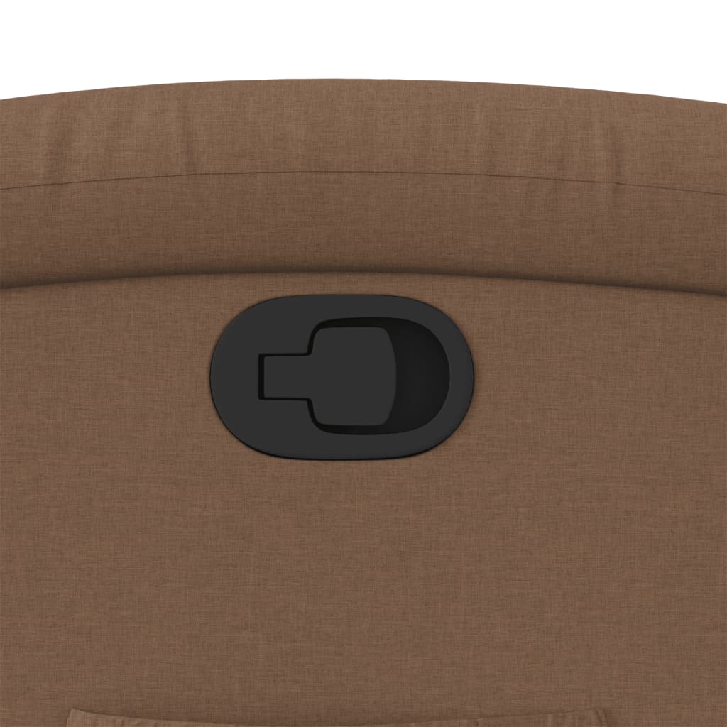 Fotoliu rabatabil, maro, material textil - WALTI