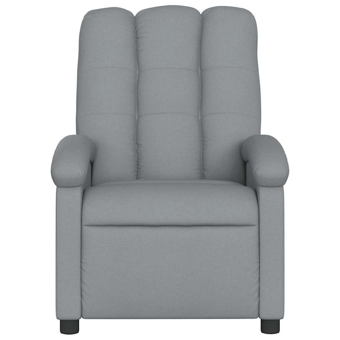 Fotoliu de masaj rabatabil, gri deschis, textil - WALTI WALTI
