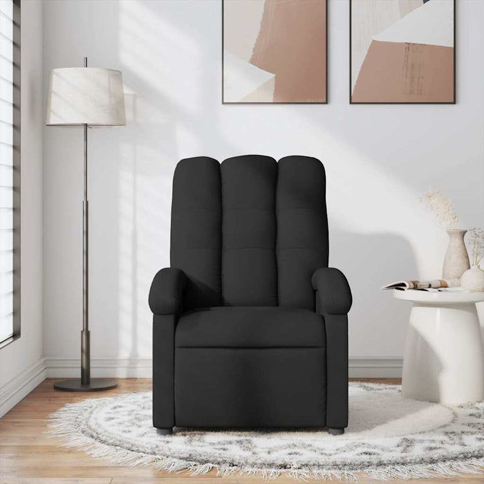Fotoliu de masaj rabatabil, negru, material textil - WALTI WALTI