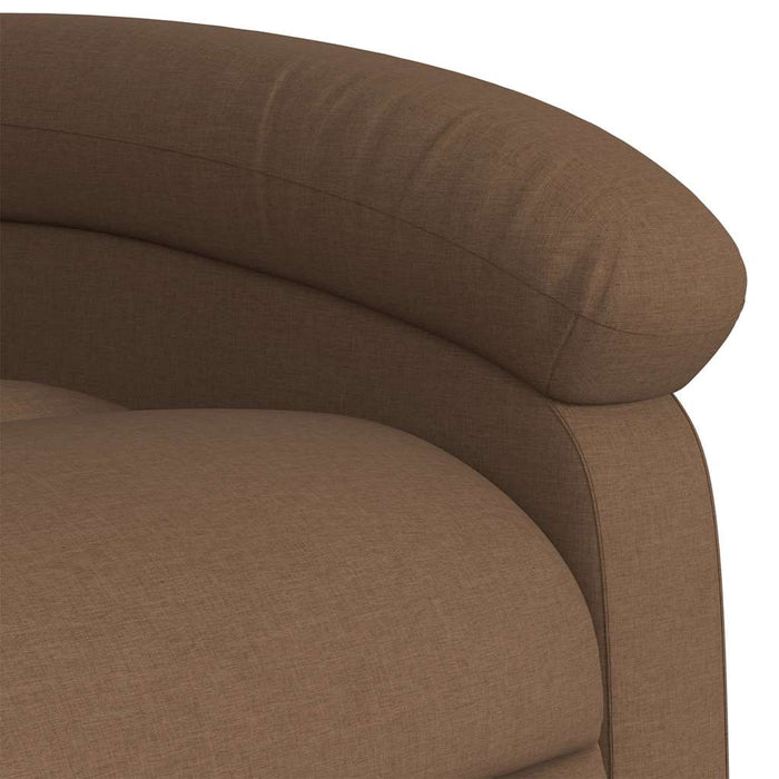 Fotoliu de masaj rabatabil, maro, material textil - WALTI WALTI