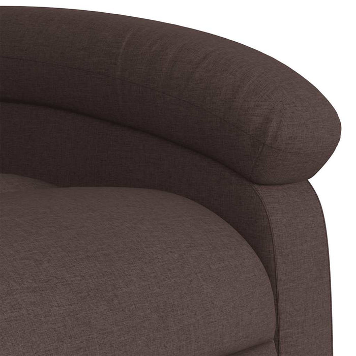 Fotoliu de masaj rabatabil, maro închis, material textil - WALTI WALTI