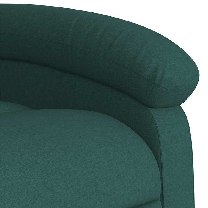 Fotoliu de masaj rabatabil, verde închis, material textil - WALTI WALTI