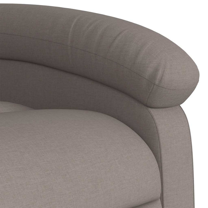 Fotoliu de masaj rabatabil, gri taupe, material textil - WALTI WALTI