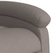 Fotoliu de masaj rabatabil, gri taupe, material textil - WALTI WALTI