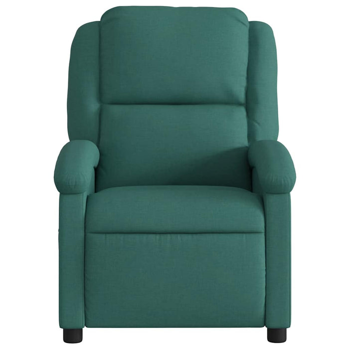 Fotoliu rabatabil, verde închis, material textil WALTI