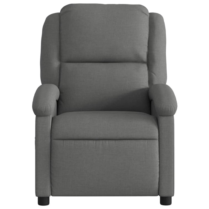 Fotoliu de masaj rabatabil, gri închis, material textil WALTI