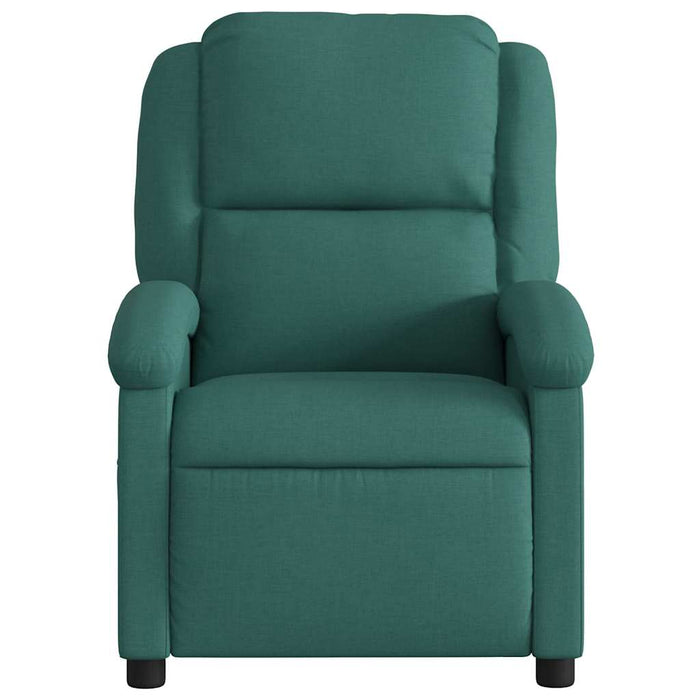 Fotoliu de masaj rabatabil, verde închis, material textil - WALTI WALTI
