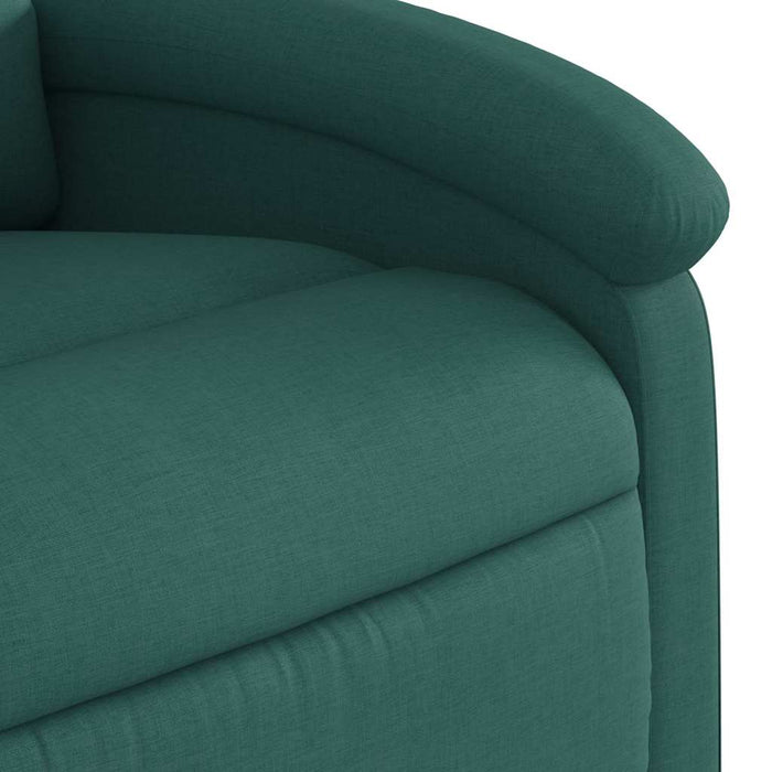 Fotoliu de masaj rabatabil, verde închis, material textil - WALTI WALTI