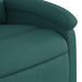 Fotoliu de masaj rabatabil, verde închis, material textil - WALTI WALTI