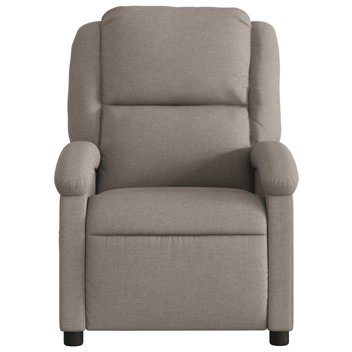 Fotoliu de masaj rabatabil, gri taupe, material textil - WALTI WALTI