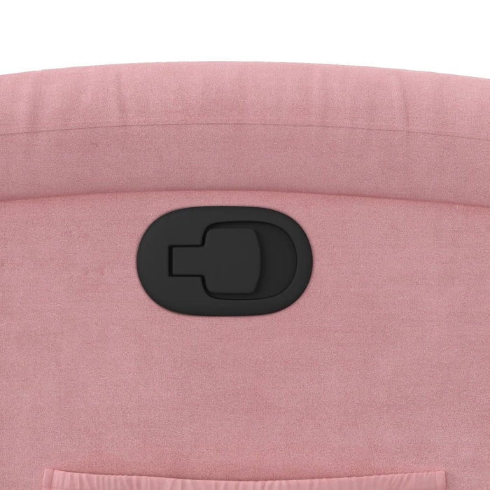 Fotoliu rabatabil, roz, catifea WALTI