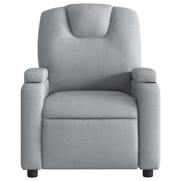 Fotoliu rabatabil, gri deschis, material textil - WALTI WALTI