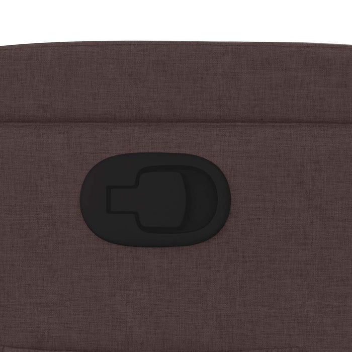 Fotoliu rabatabil, maro închis, material textil WALTI