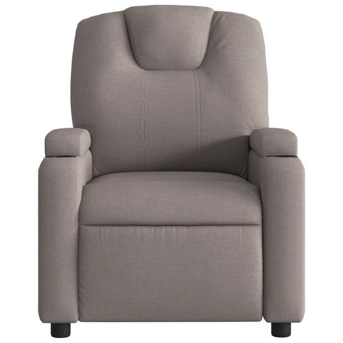 Fotoliu rabatabil, gri taupe, material textil WALTI