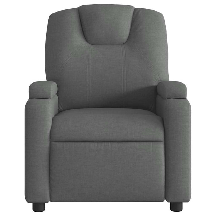 Fotoliu de masaj rabatabil, gri închis, material textil - WALTI WALTI