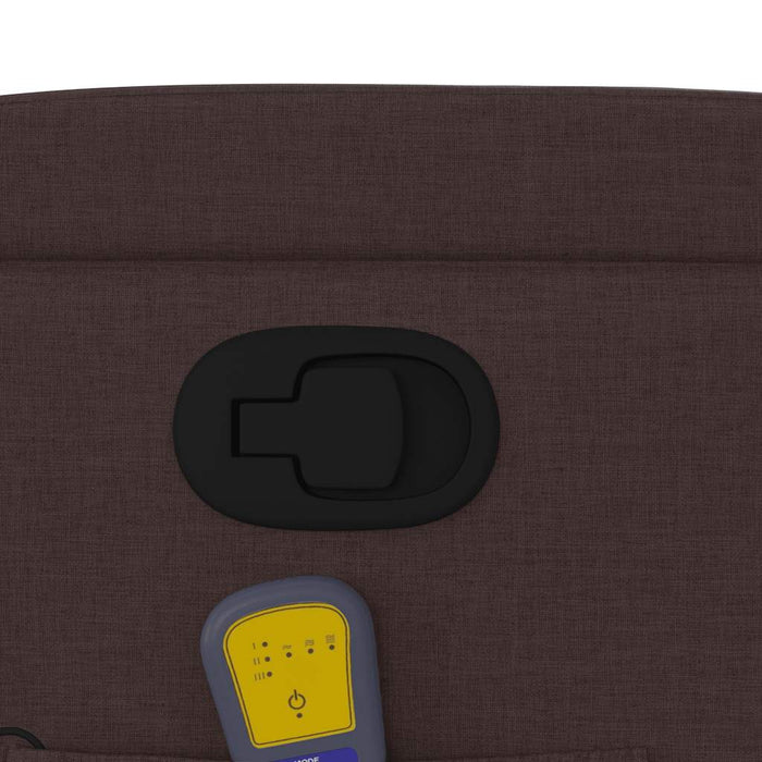 Fotoliu de masaj rabatabil, maro închis, material textil - WALTI WALTI