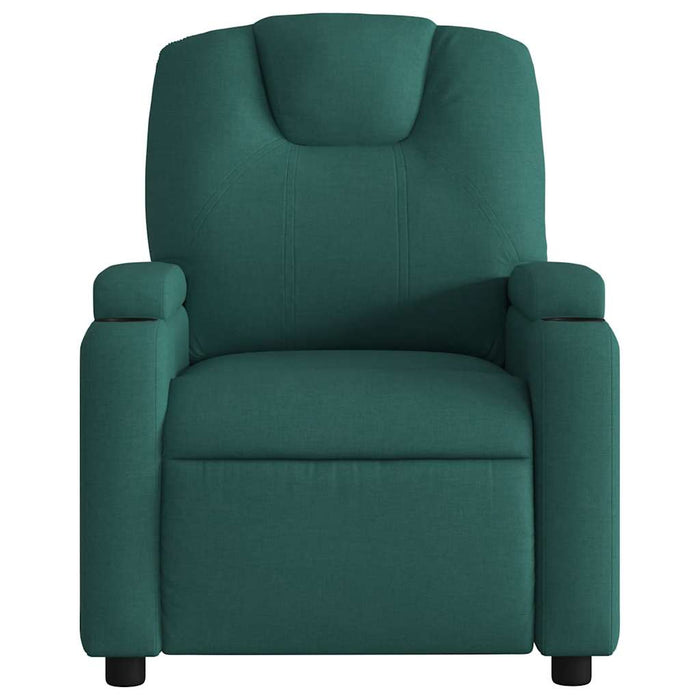 Fotoliu de masaj rabatabil, verde închis, material textil - WALTI WALTI