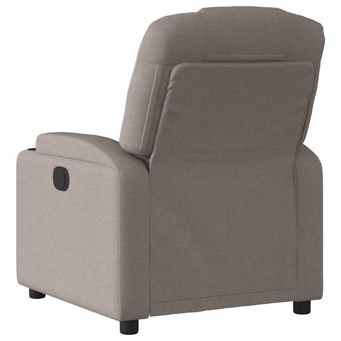 Fotoliu de masaj rabatabil, gri taupe, material textil - WALTI WALTI