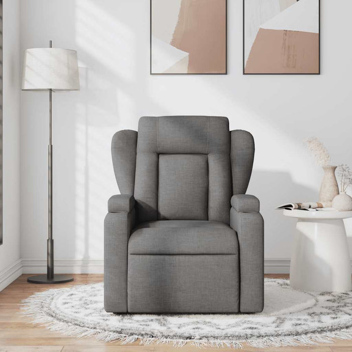 Fotoliu de masaj rabatabil, gri închis, material textil - WALTI WALTI