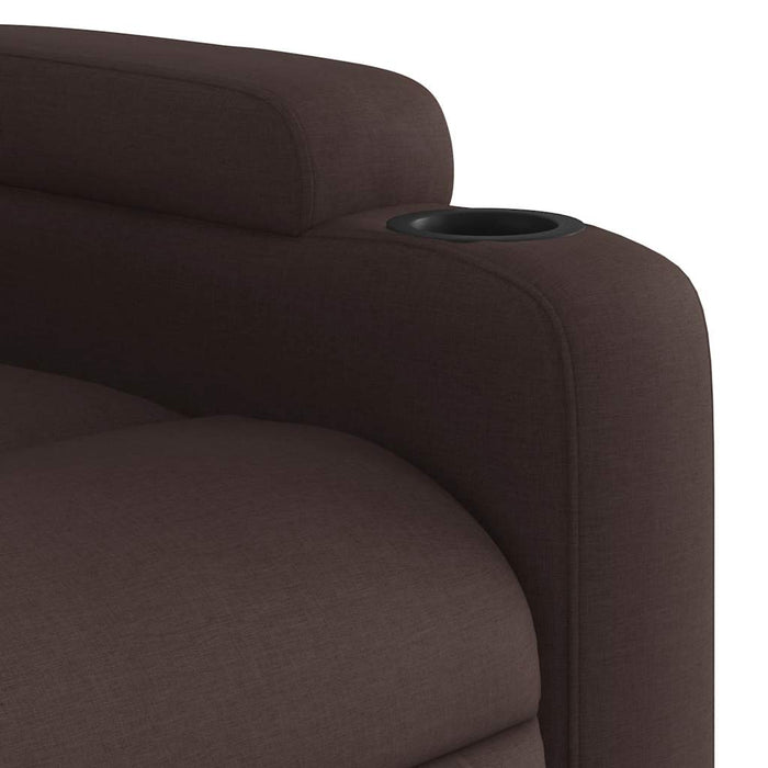 Fotoliu de masaj rabatabil, maro închis, material textil - WALTI WALTI