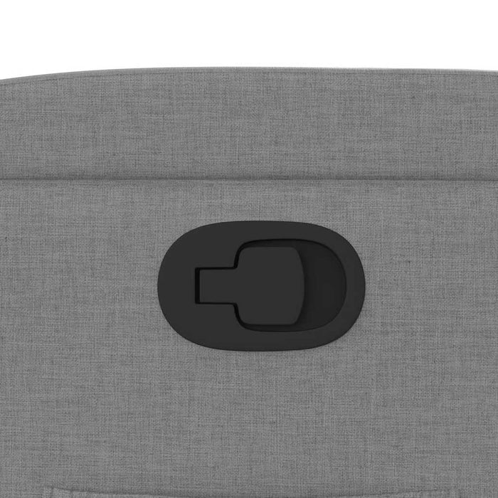 Fotoliu rabatabil, gri deschis, material textil - WALTI WALTI