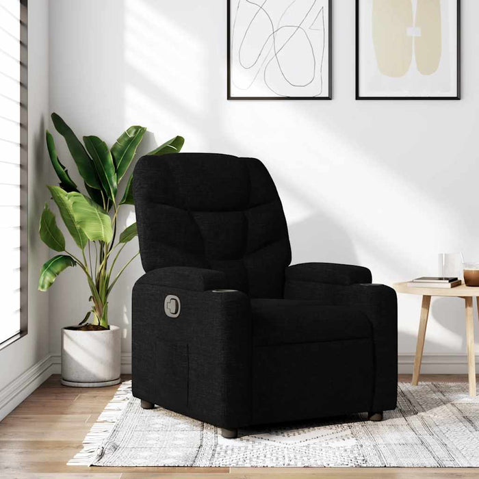 Fotoliu rabatabil, negru, material textil - WALTI WALTI
