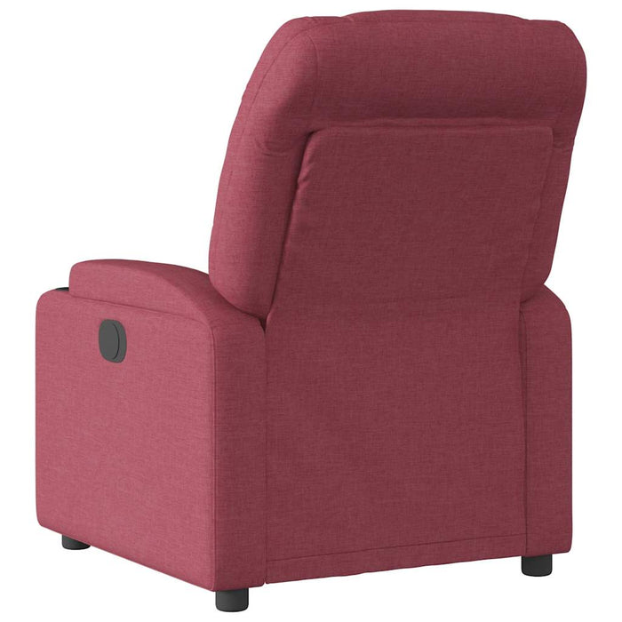 Fotoliu rabatabil, roșu vin, material textil WALTI