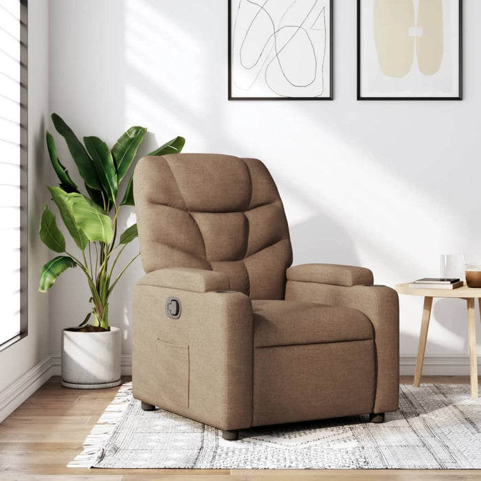 Fotoliu rabatabil, maro, material textil - WALTI WALTI