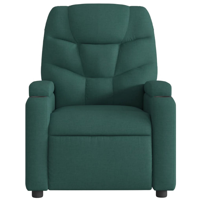 Fotoliu rabatabil, verde închis, material textil - WALTI WALTI