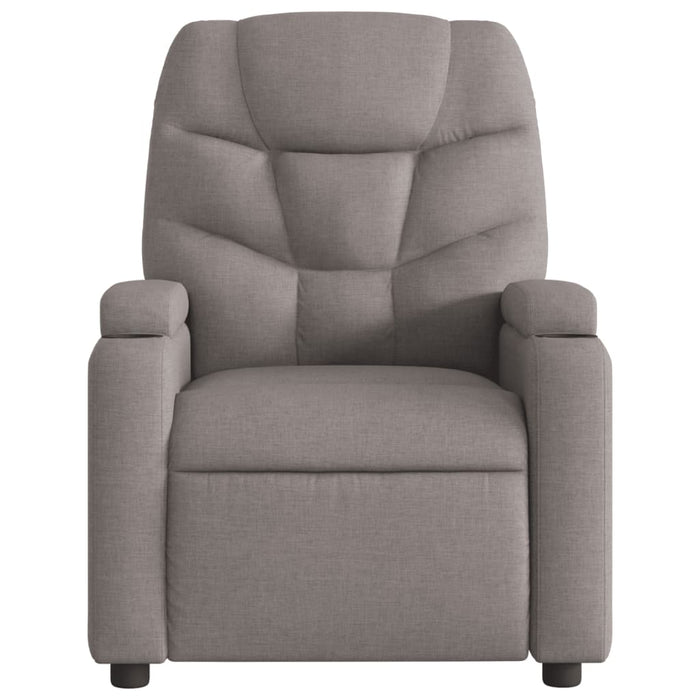 Fotoliu rabatabil, gri taupe, material textil WALTI