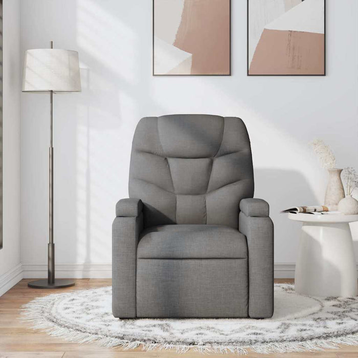 Fotoliu de masaj rabatabil, gri închis, material textil - WALTI WALTI