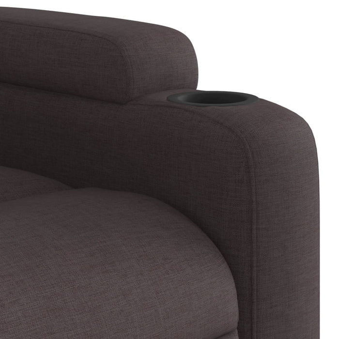 Fotoliu de masaj rabatabil, maro închis, material textil - WALTI WALTI