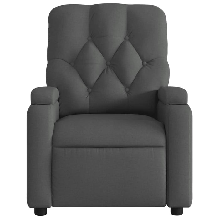 Fotoliu rabatabil gri închis, material textil - WALTI WALTI
