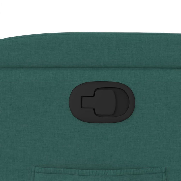 Fotoliu rabatabil, verde închis, material textil WALTI
