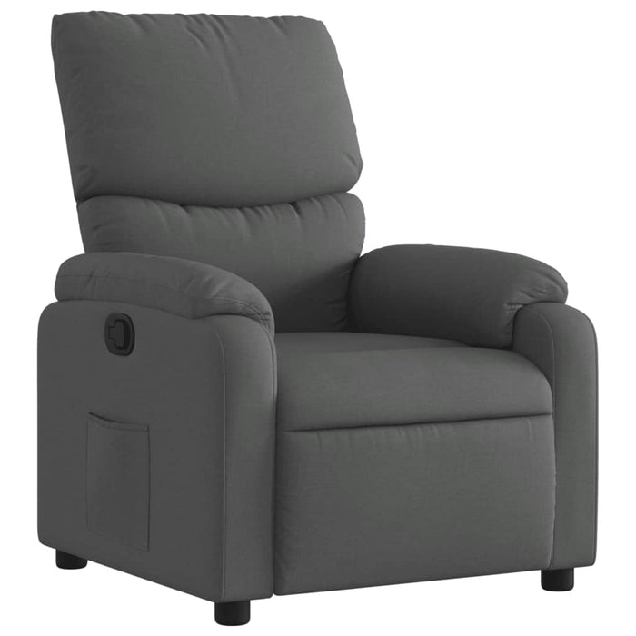 Fotoliu rabatabil, gri închis, material textil - WALTI WALTI