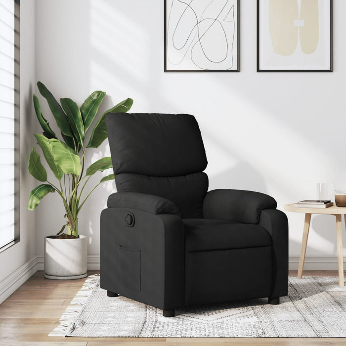 Fotoliu rabatabil, negru, material textil - WALTI WALTI