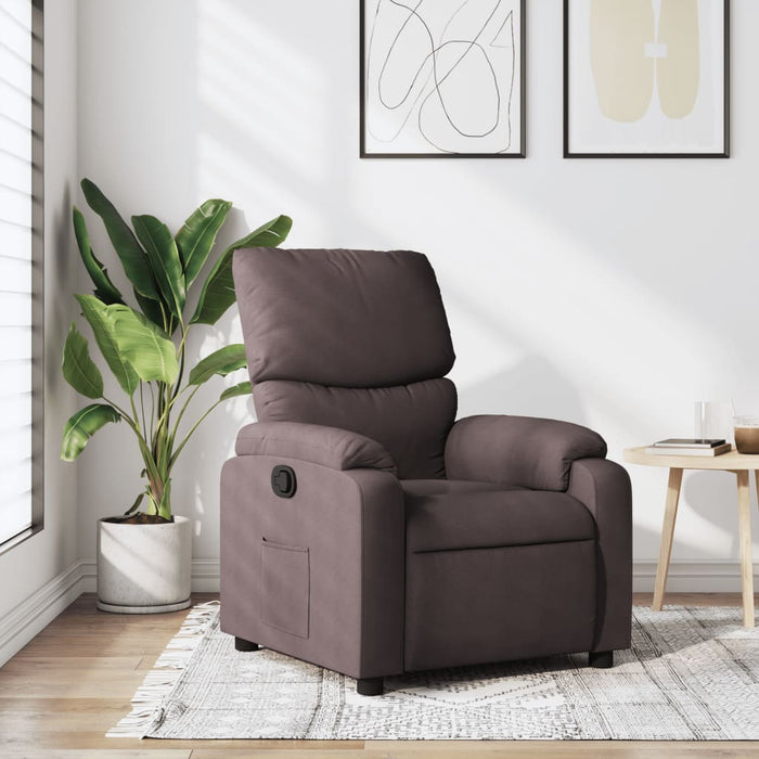 Fotoliu rabatabil, maro închis, material textil - WALTI WALTI
