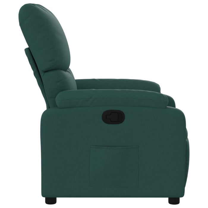Fotoliu rabatabil, verde închis, material textil - WALTI WALTI