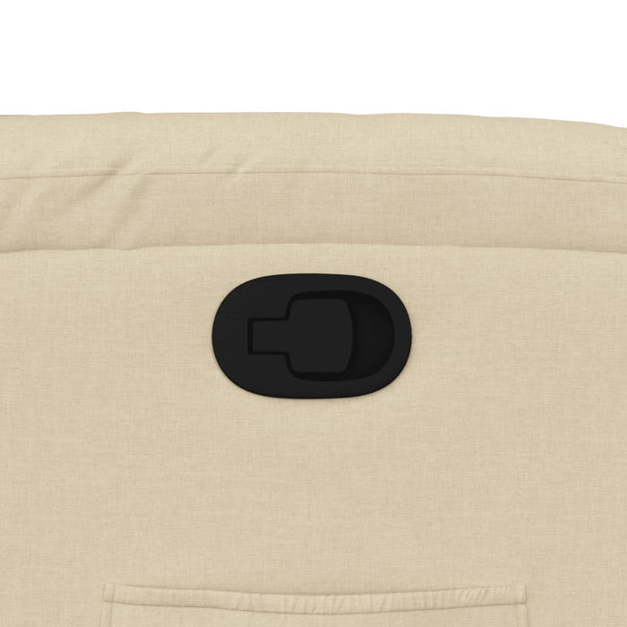 Fotoliu rabatabil, crem, material textil - WALTI WALTI