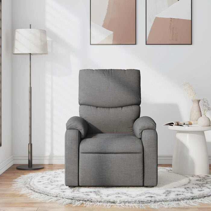 Fotoliu de masaj rabatabil, gri închis, material textil - WALTI WALTI