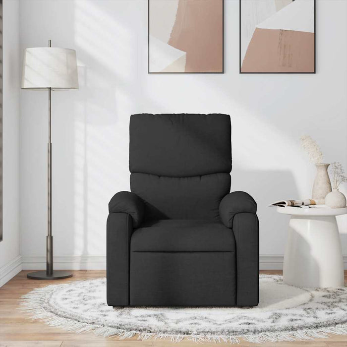 Fotoliu de masaj rabatabil, negru, material textil - WALTI WALTI