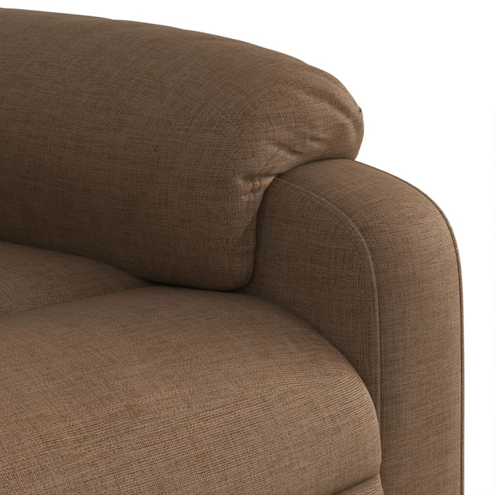 Fotoliu de masaj rabatabil, maro, material textil - WALTI WALTI