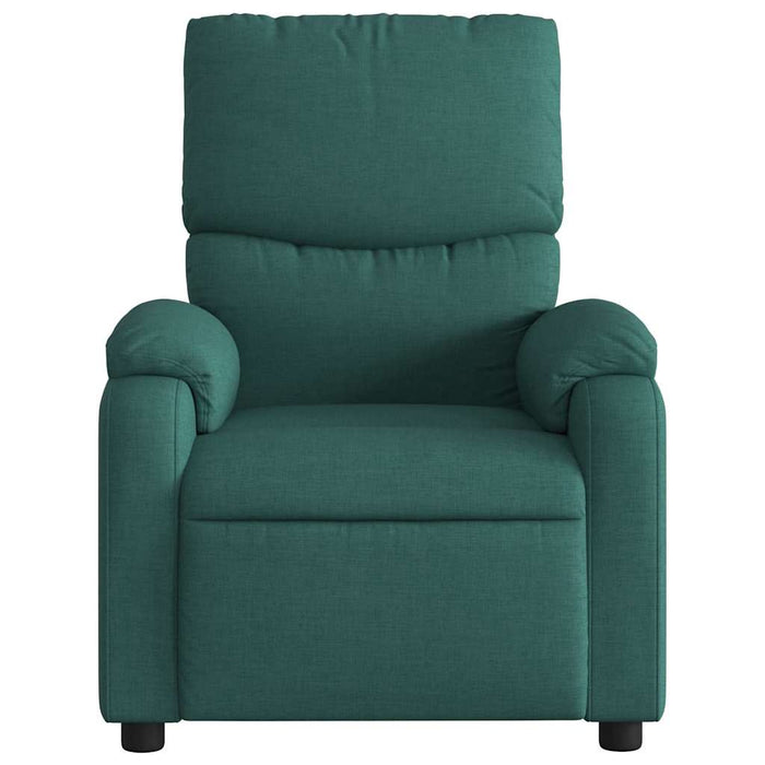 Fotoliu de masaj rabatabil, verde închis, material textil - WALTI WALTI