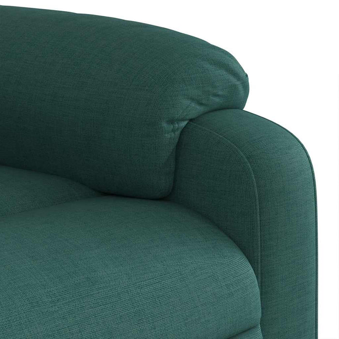 Fotoliu de masaj rabatabil, verde închis, material textil - WALTI WALTI