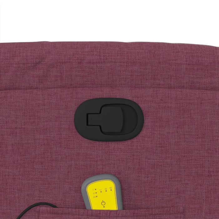 Fotoliu de masaj rabatabil, violet, material textil WALTI
