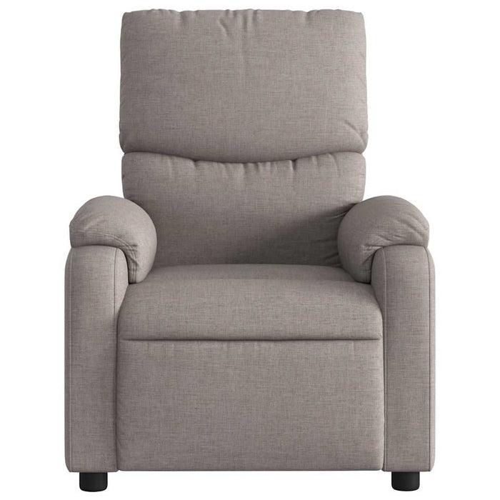 Fotoliu de masaj rabatabil, gri taupe, material textil - WALTI WALTI