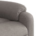 Fotoliu de masaj rabatabil, gri taupe, material textil - WALTI WALTI