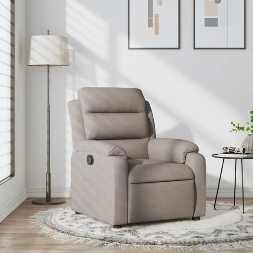 Fotoliu rabatabil, gri taupe, material textil - WALTI WALTI
