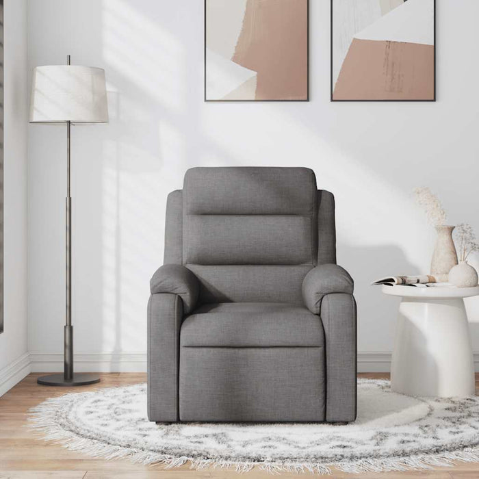 Fotoliu de masaj rabatabil, gri închis, material textil - WALTI WALTI