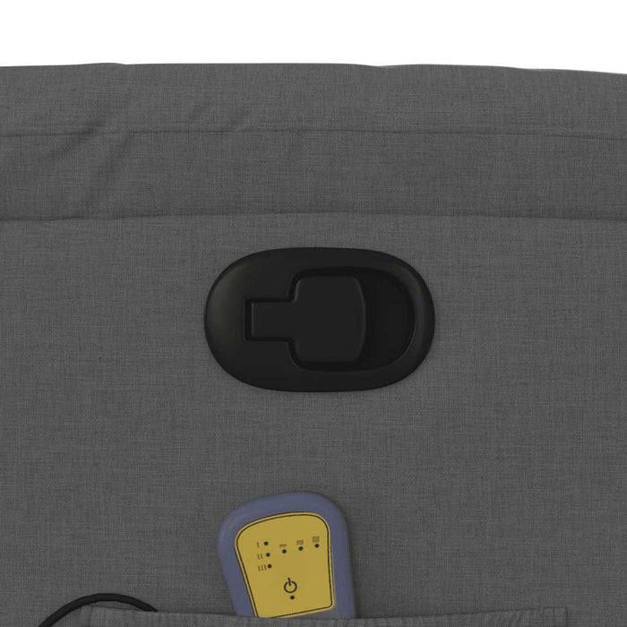 Fotoliu de masaj rabatabil, gri închis, material textil - WALTI WALTI